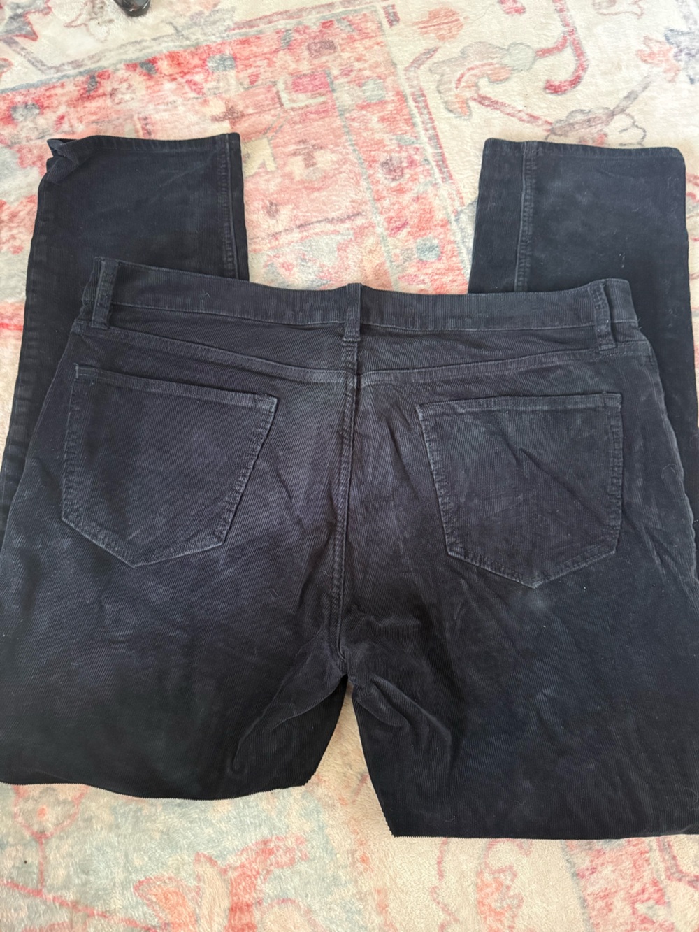 Banana Republic Men's Black Slim Straight Corduroy Jeans